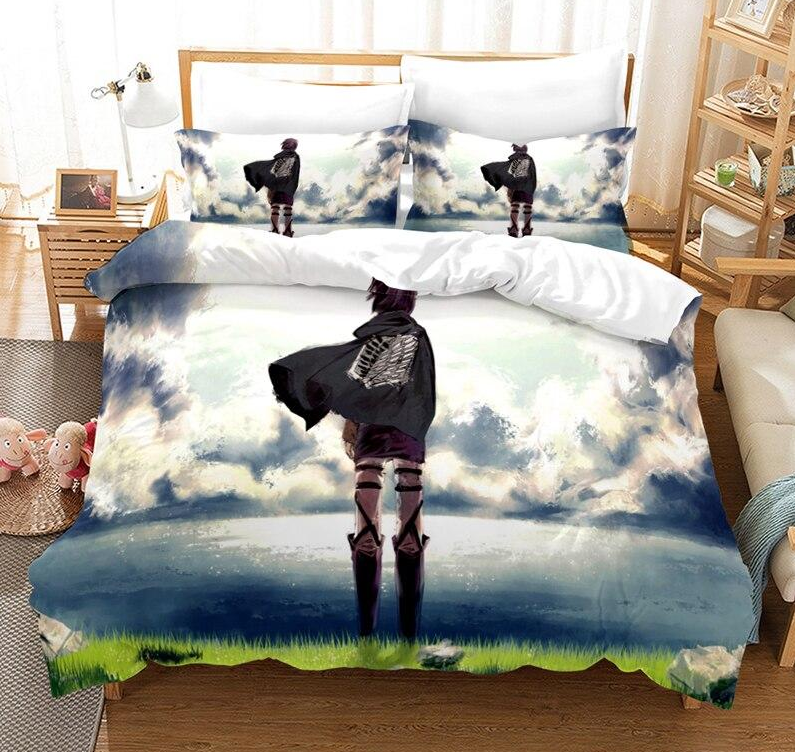 Housse De Couette Attaque Des Titans Eren Face A L'Eau