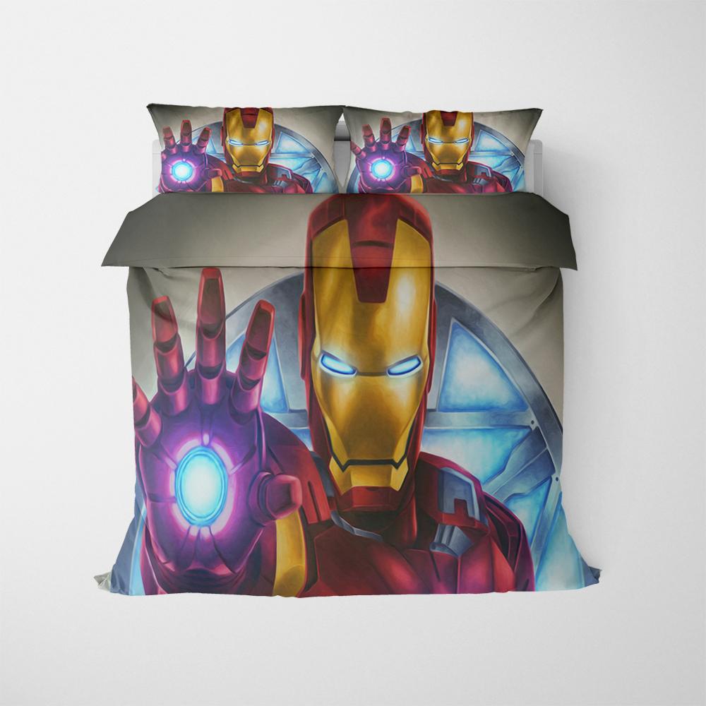 Housse De Couette Avengers Tête Iron Man