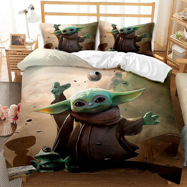 Housse De Couette Bébé Yoda Fait Léviter Des Objets