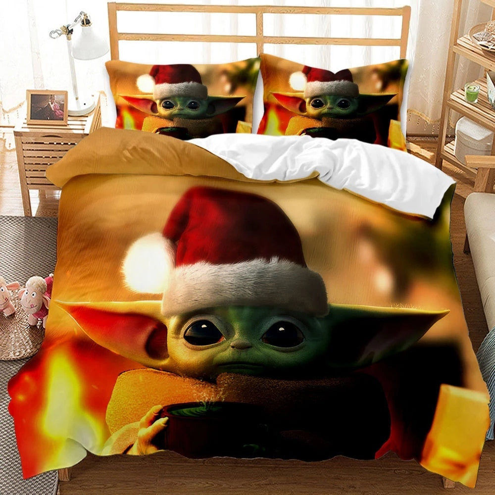 Housse De Couette Bébé Yoda Fête Noël
