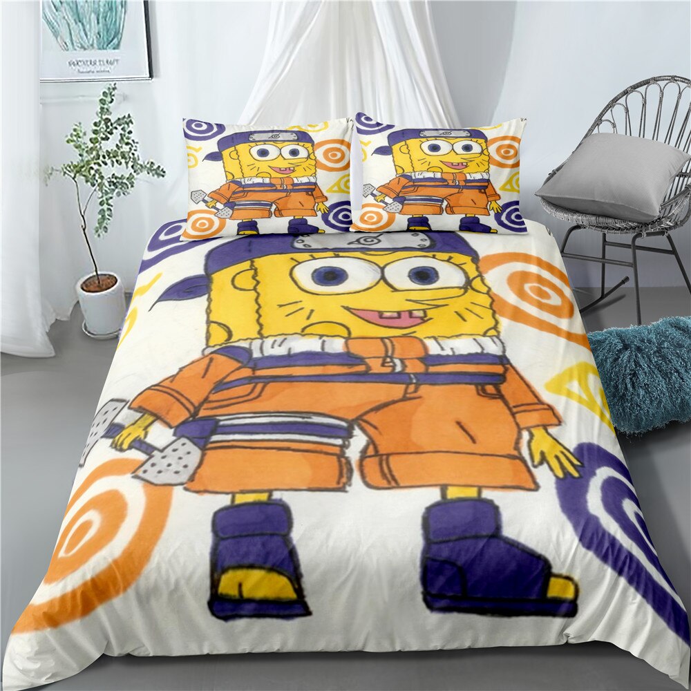 Housse De Couette Bob L'Eponge Naruto