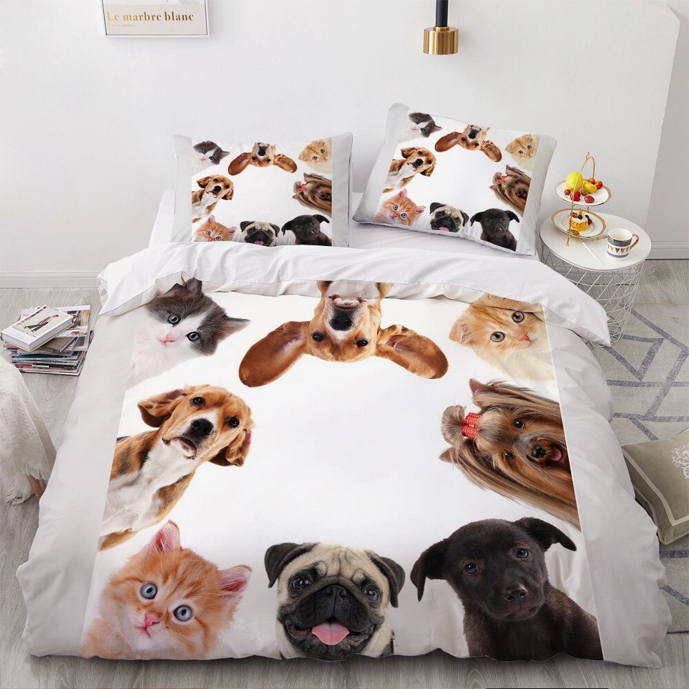 Housse De Couette Chiens et Chats