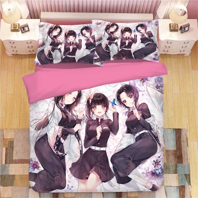Housse De Couette Demon Slayer Les Piliers Filles