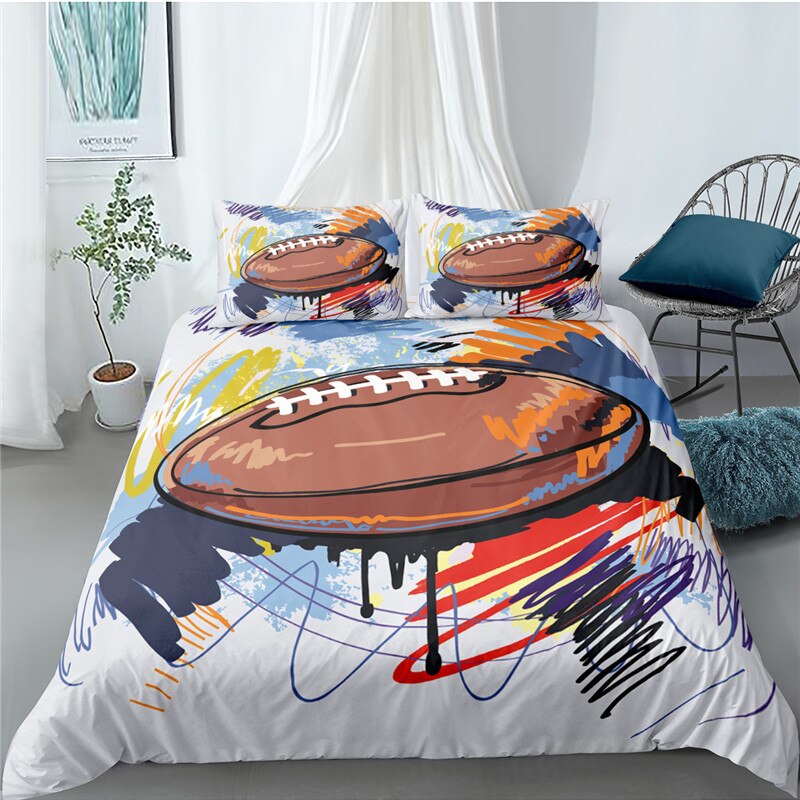 Housse De Couette Dessinée Football Américain