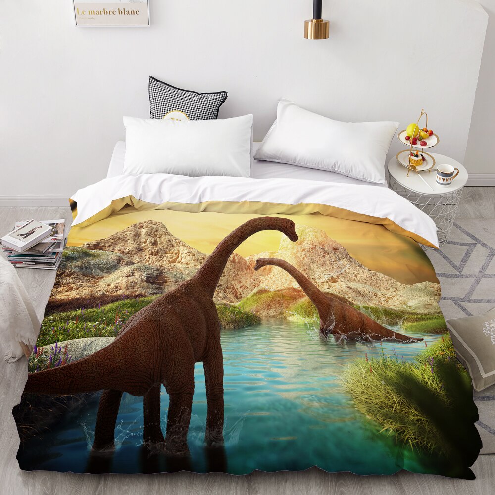 Housse De Couette Dinosaures Grands Sauropodes