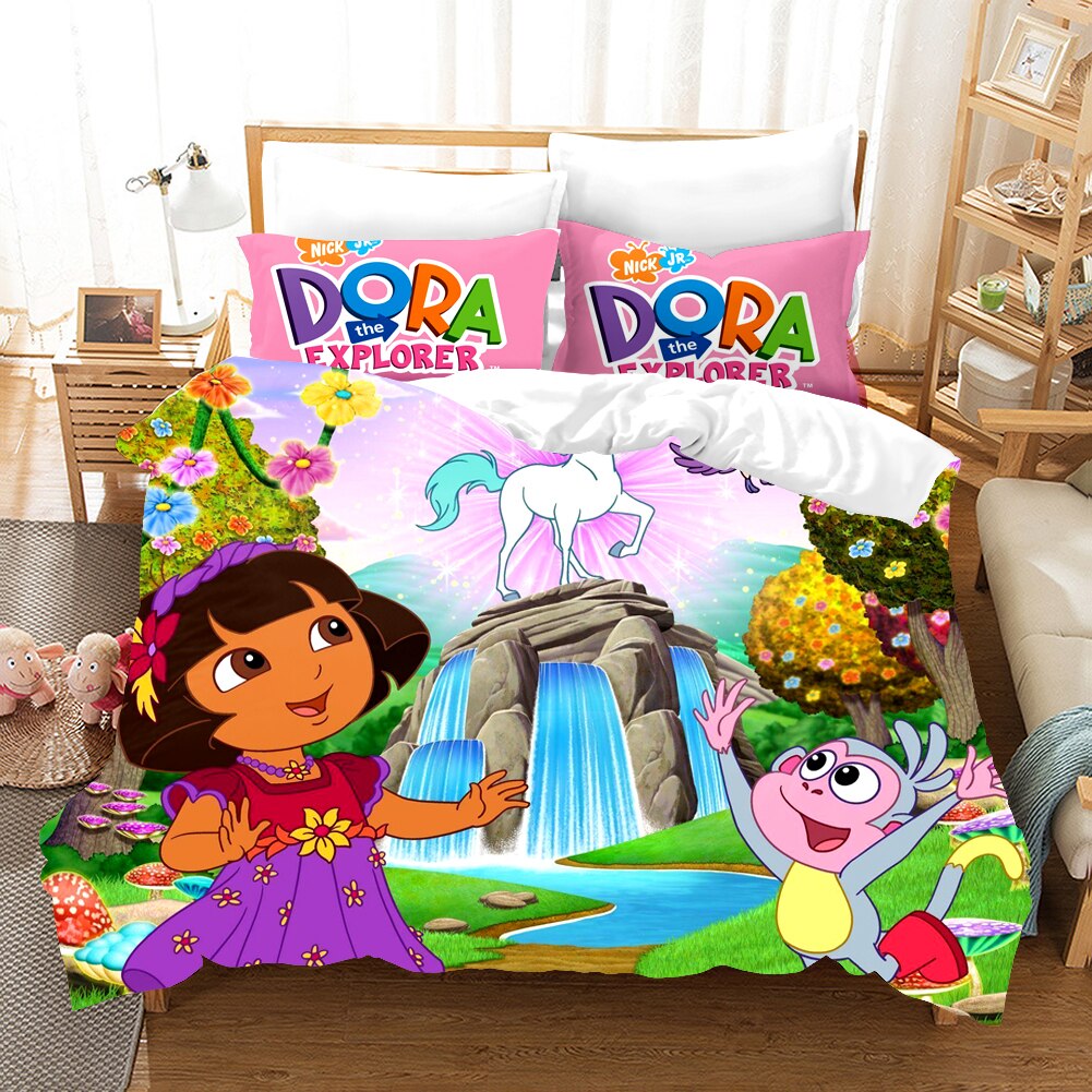 Housse De Couette Dora L'Exploratrice Et La Licorne
