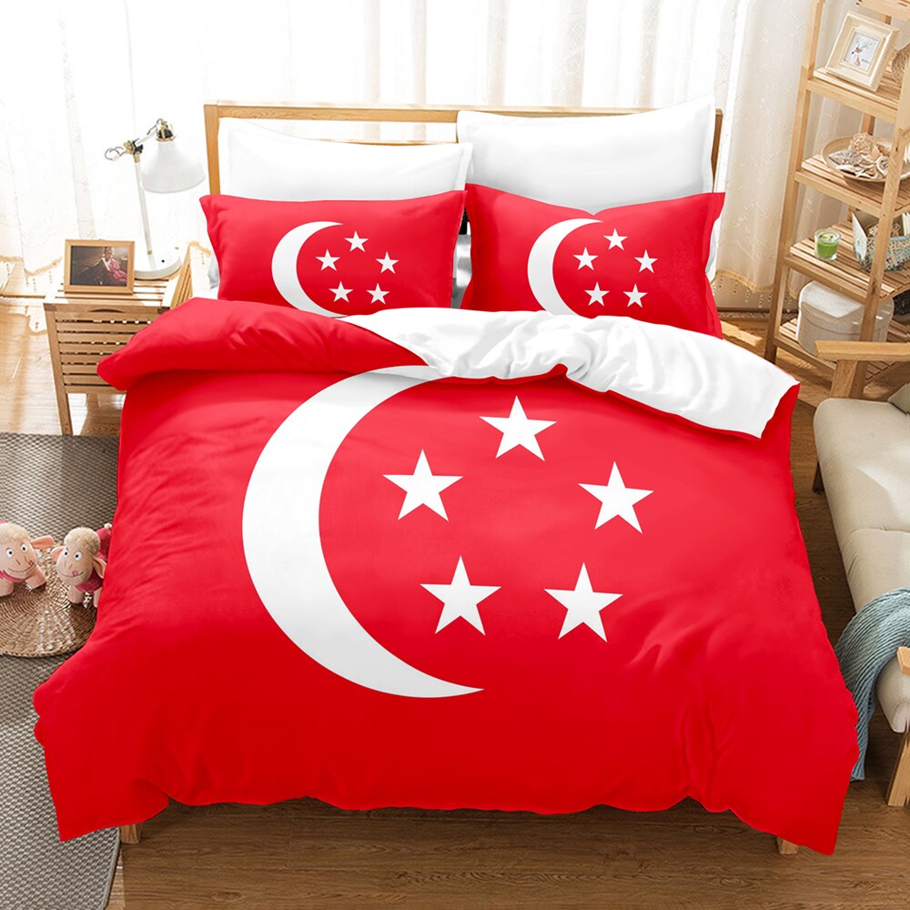 Housse De Couette Drapeau Singapour