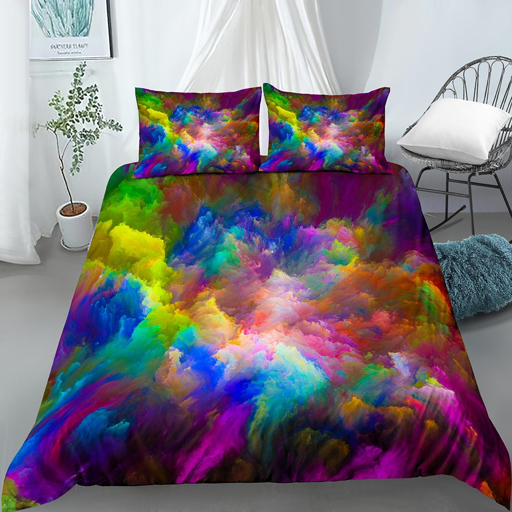 Housse De Couette Fumée Multicolore