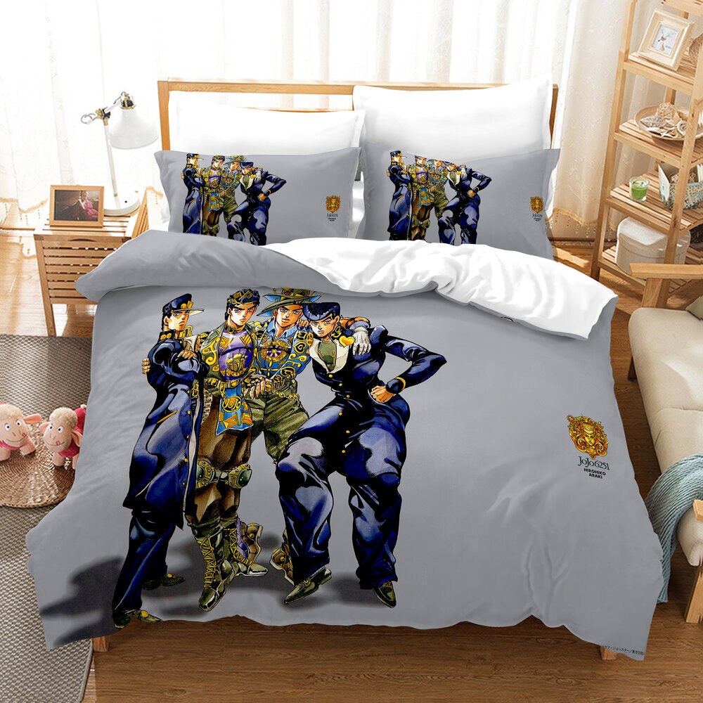 Housse De Couette Grise Jojo's Bizarre Adventure
