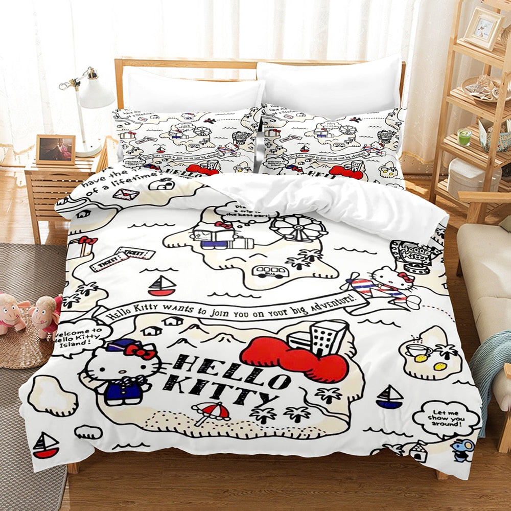 Housse De Couette Hello Kitty Voyage