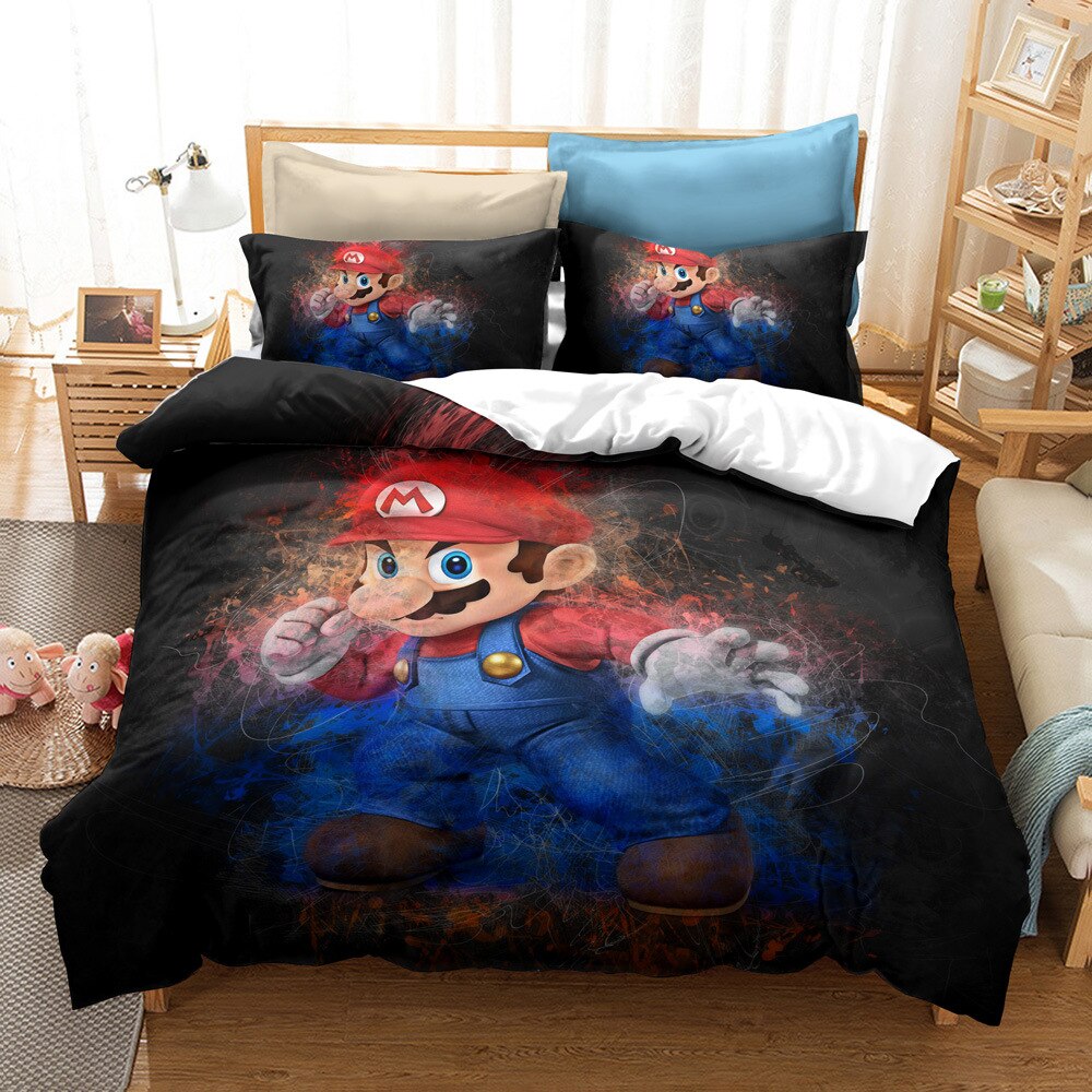 Housse De Couette Mario Effet 3D