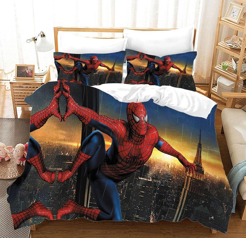 Housse De Couette Marvel Spider Man Coucher De Soleil