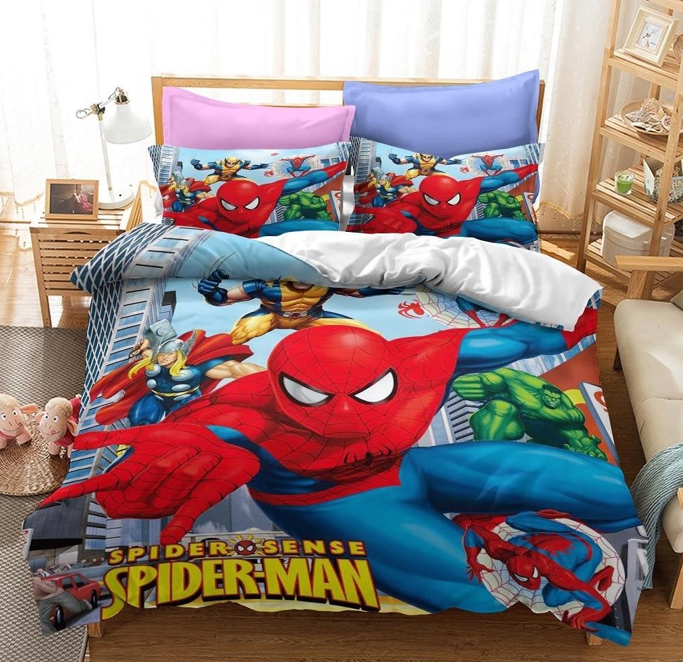 Housse De Couette Marvel Spider Man Et Les Avengers