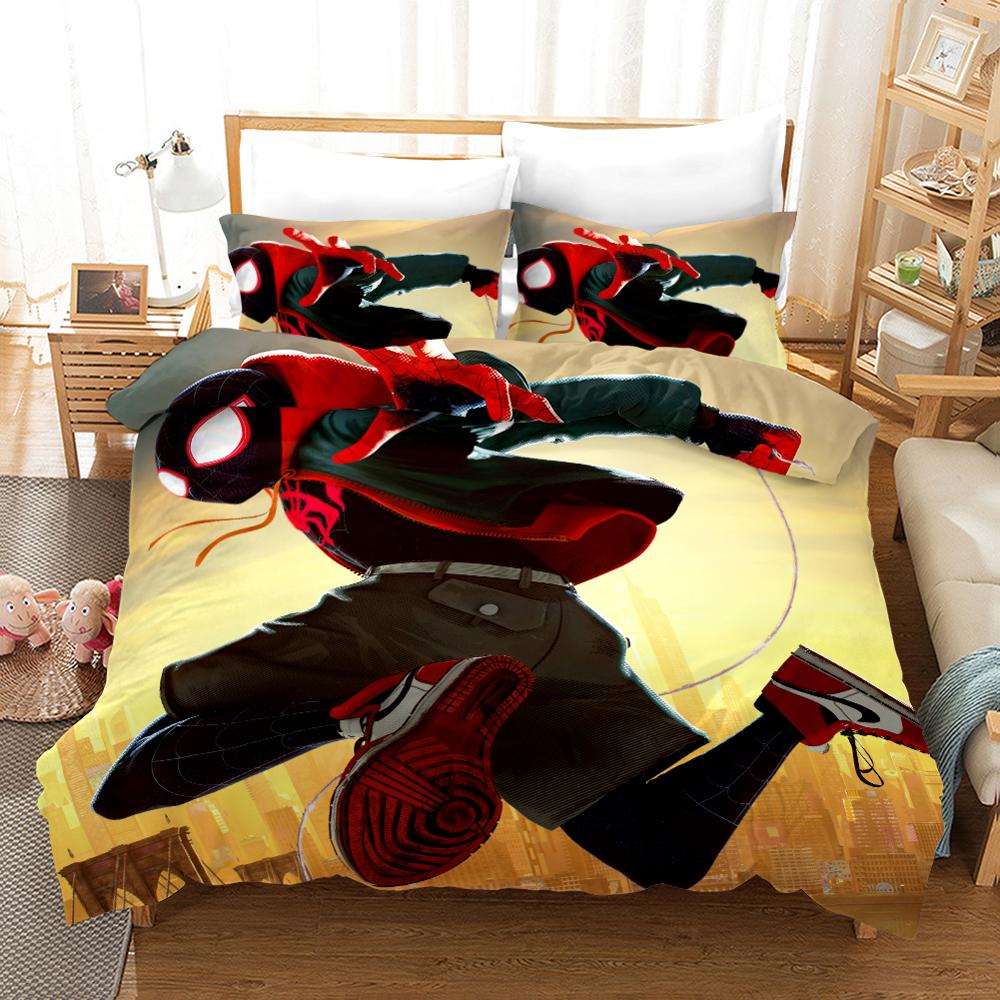 Housse De Couette Marvel Spider Man Fond Jaune