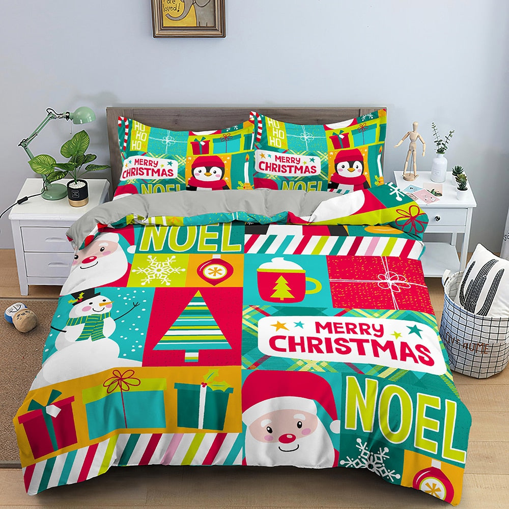 Housse De Couette Multicolore Noël