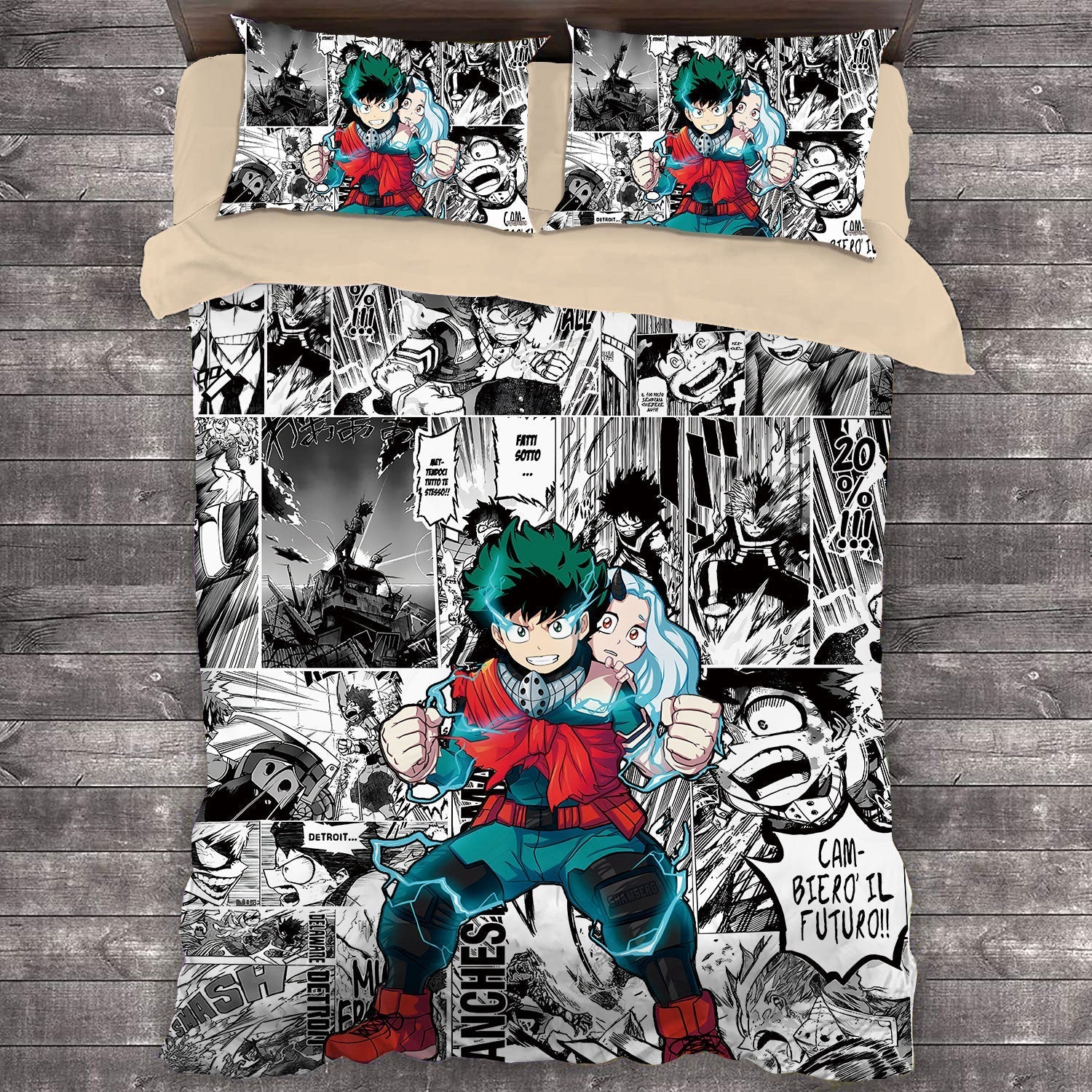 Housse De Couette My Hero Academia Izuku Et Nejire