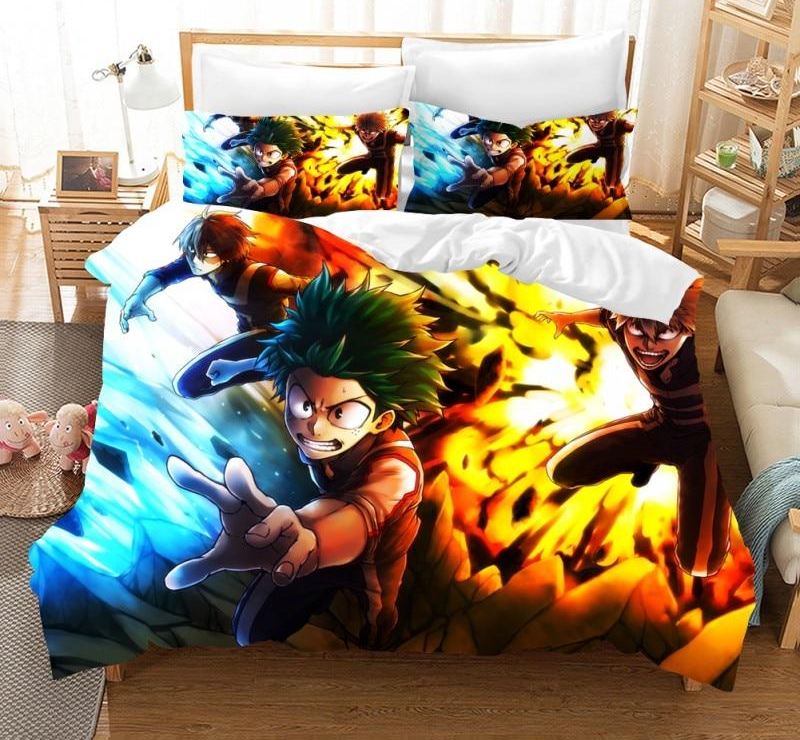 Housse De Couette My Hero Academia Izuku Et Shoto