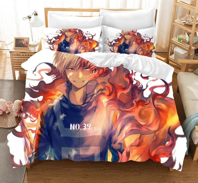 Housse De Couette My Hero Academia Shoto Flamme