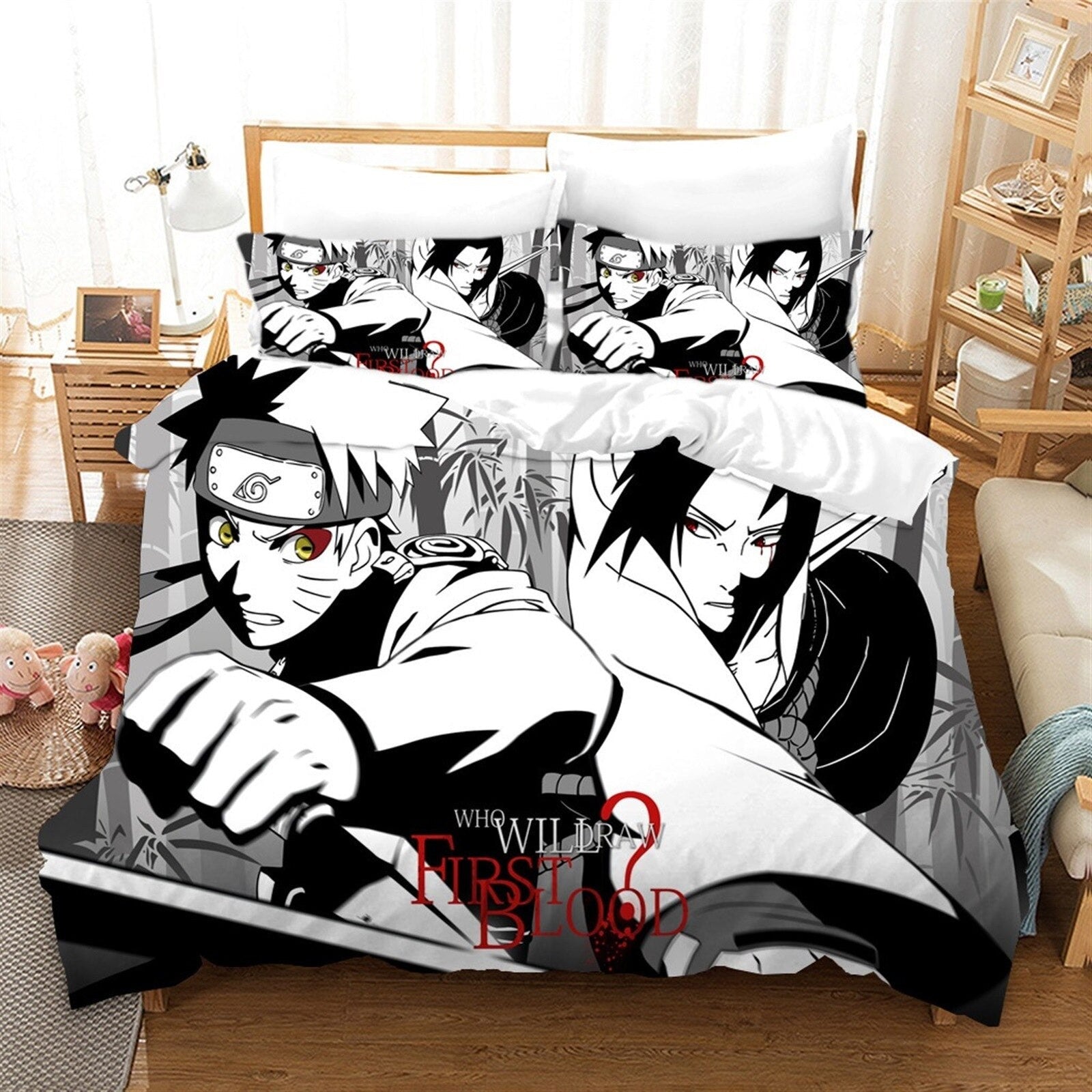 Housse De Couette Naruto Et Sasuke