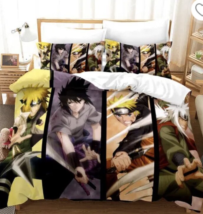 Housse De Couette Naruto Jiraya et Sasuke