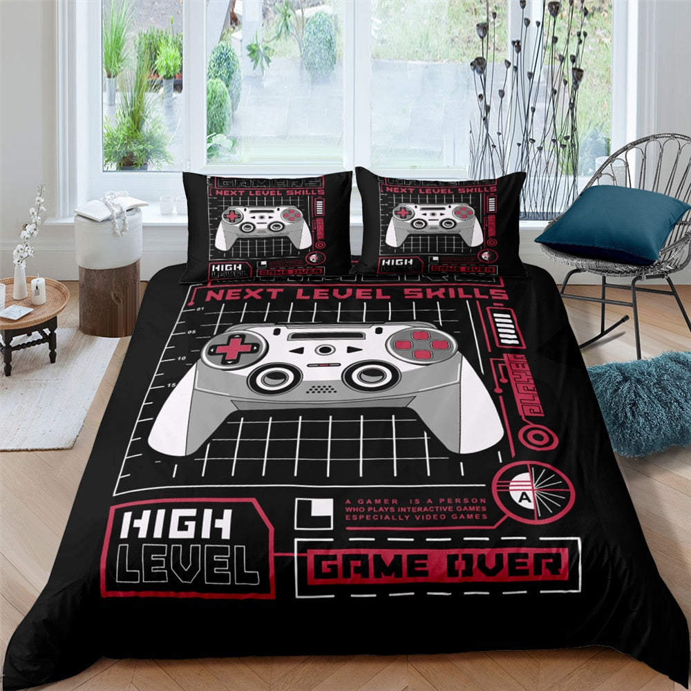 Housse De Couette Noire Gaming