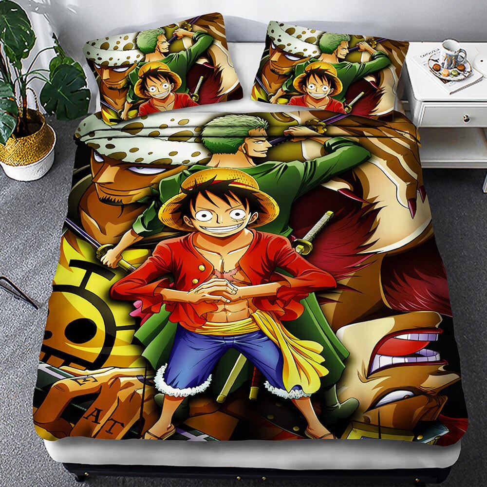 Housse De Couette One Piece Zoro Et Luffy