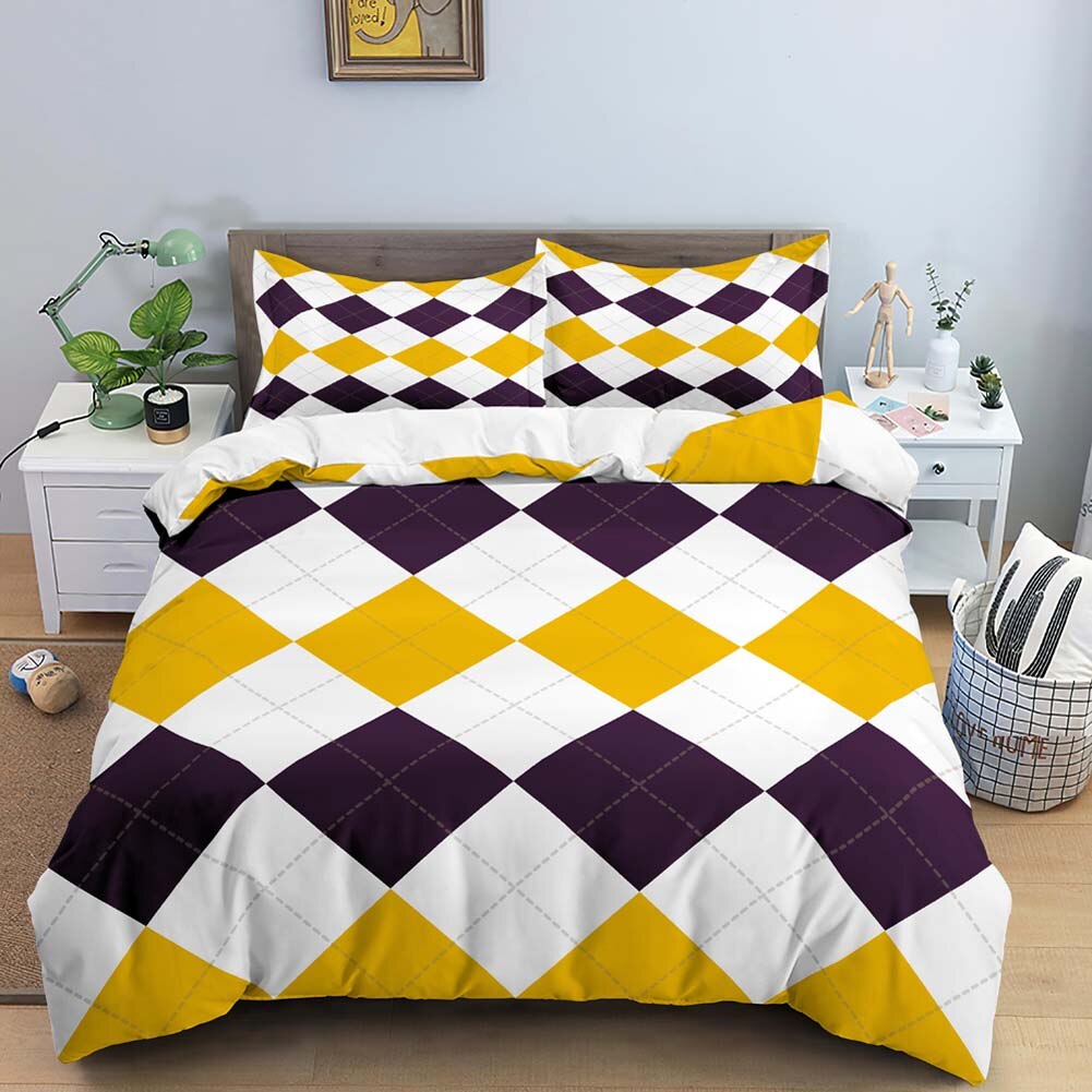 Housse De Couette Poker Carreaux