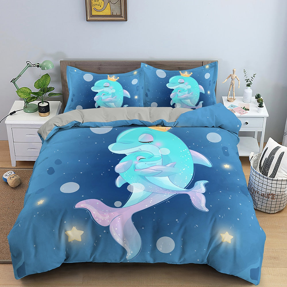 Housse De Couette Pour Enfant Dauphin