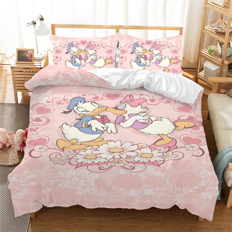 Housse De Couette Rose Donald Et Daisy