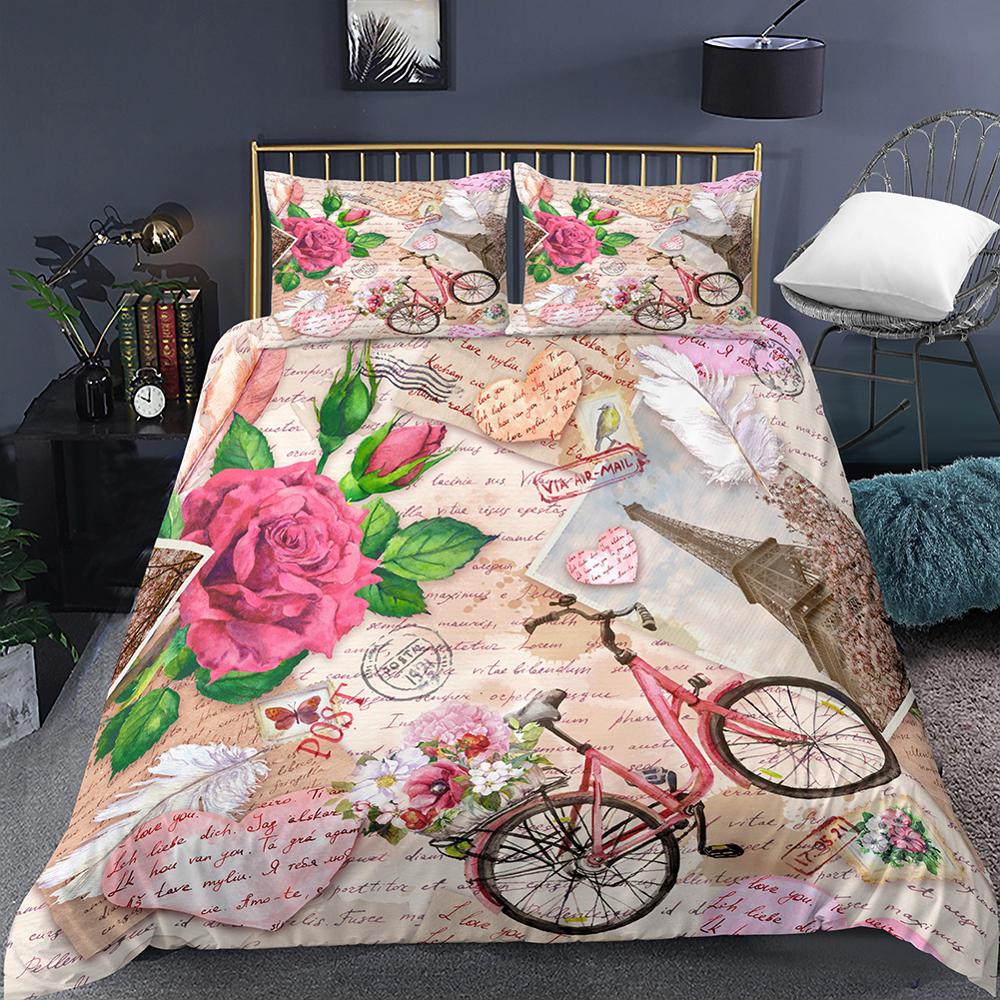 Housse De Couette Rose Paris Romantique