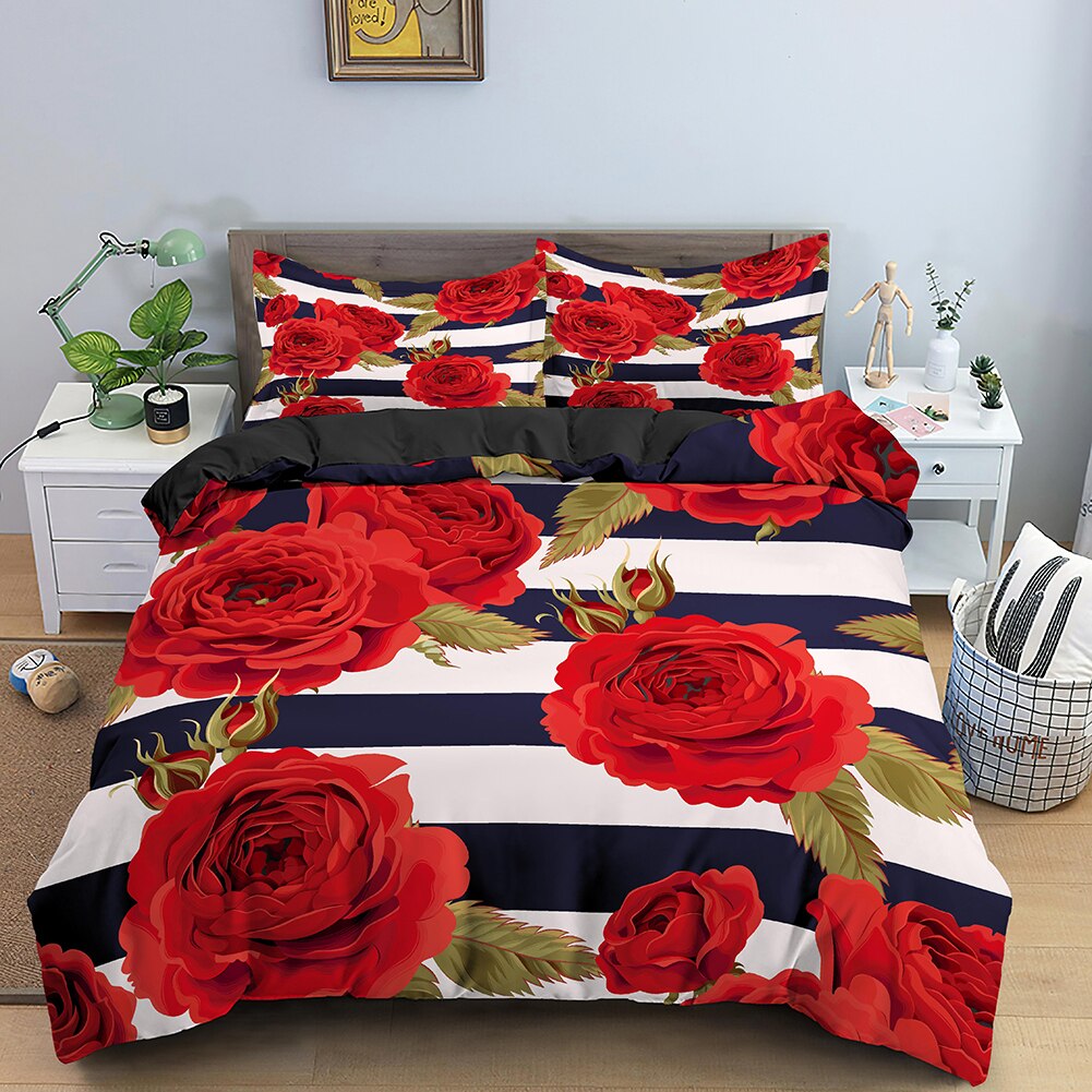 Housse De Couette Rose Rouge