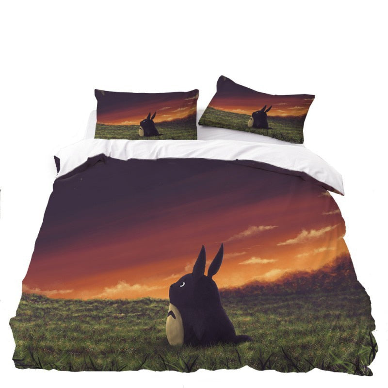 Housse De Couette Totoro Coucher De Soleil