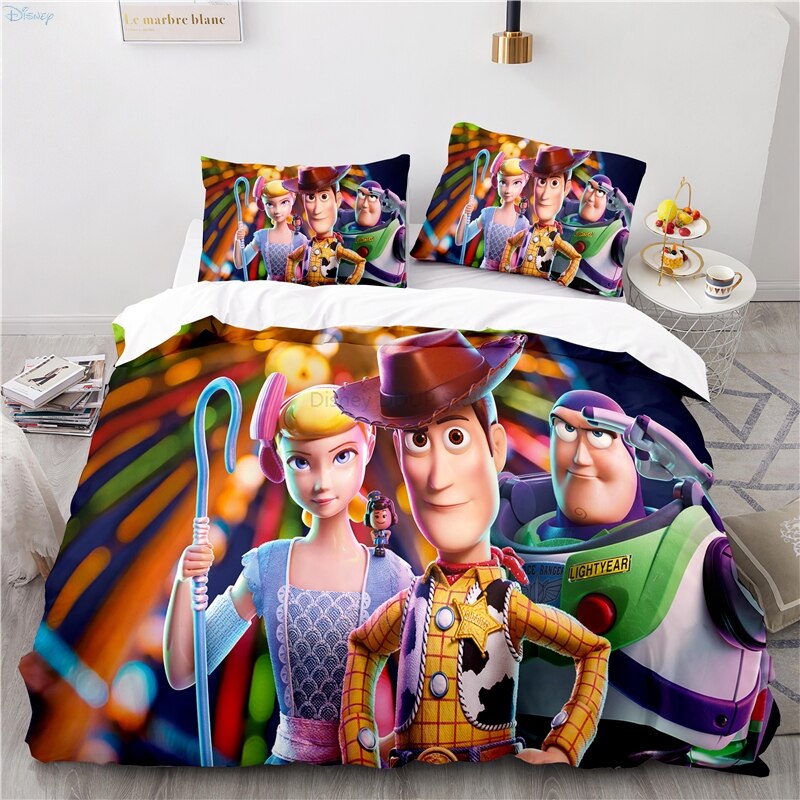 Housse De Couette Toy Story Woody et Buzz L'Eclair