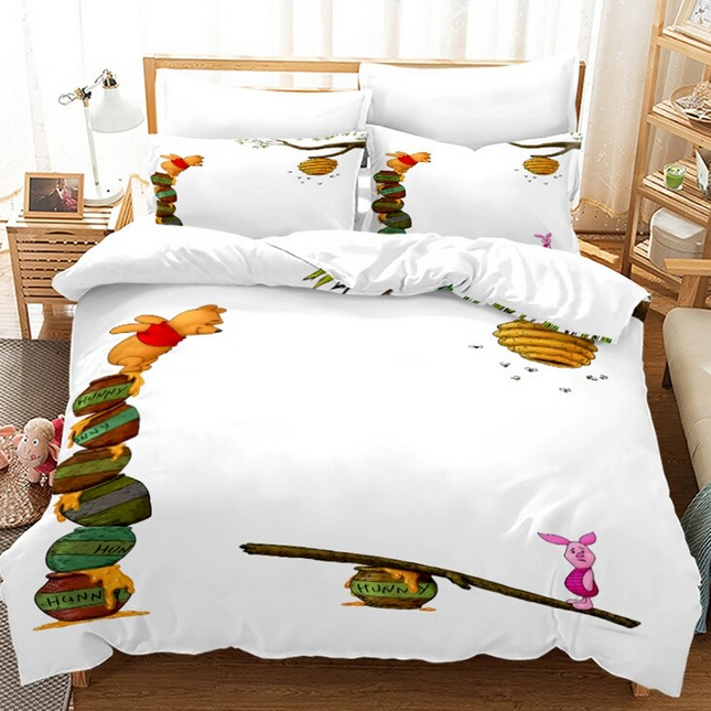 Housse De Couette Winnie L'Ourson Blanche