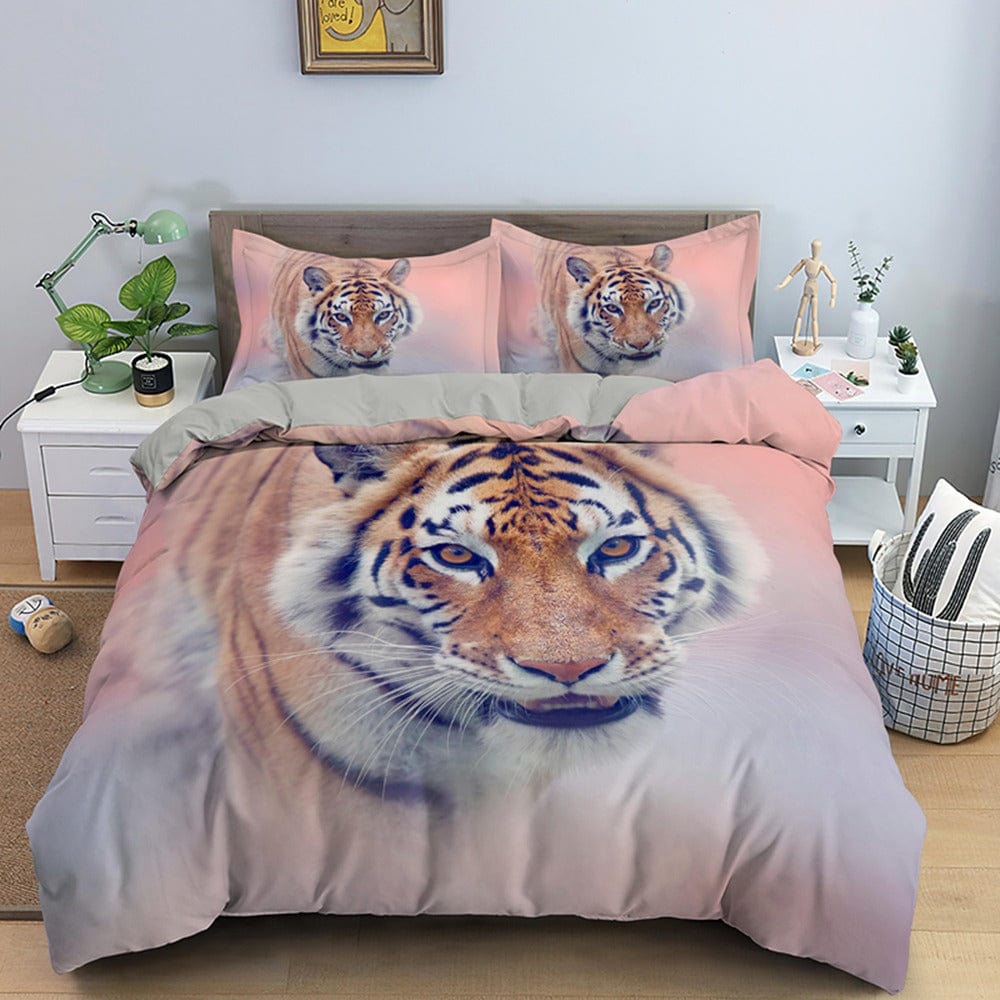Housse de Couette 1 Personne Tigre