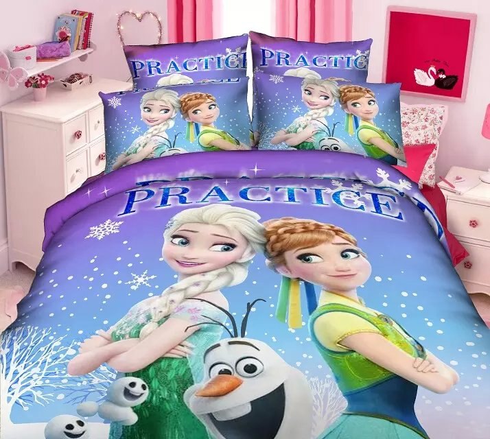 Housse de Couette Anna Et Elsa En Vert