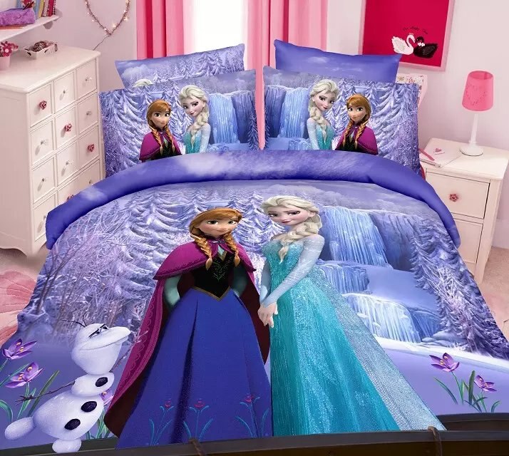 Housse de Couette Anna et Elsa Aux Cascades
