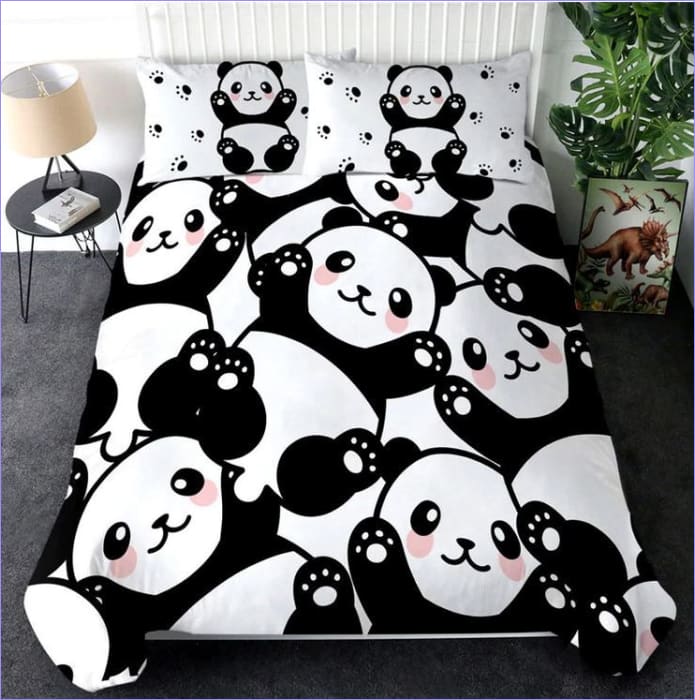 Housse de Couette Bébés Pandas
