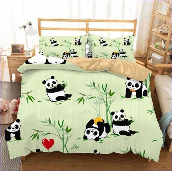Housse de Couette Bébés Pandas