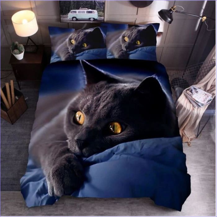 Housse de Couette Chat Chartreux