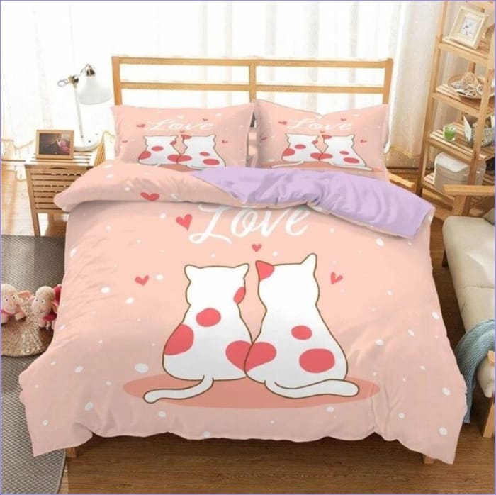 Housse de Couette Chat Love