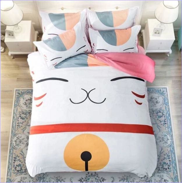 Housse de Couette Chat Maneki Neko