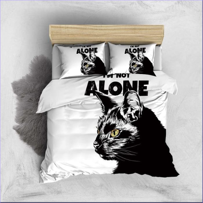 Housse de Couette Chat noir et blanc