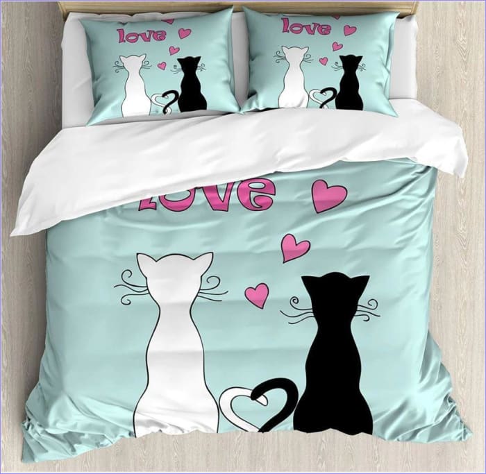 Housse de Couette Chats Amoureux