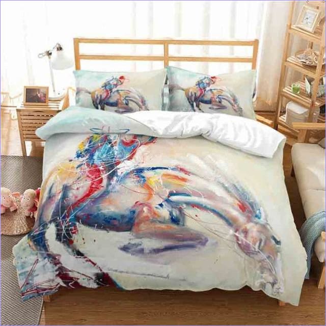 Housse de Couette Cheval artistique