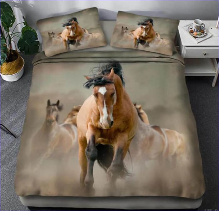 Housse de Couette Chevaux Sauvages