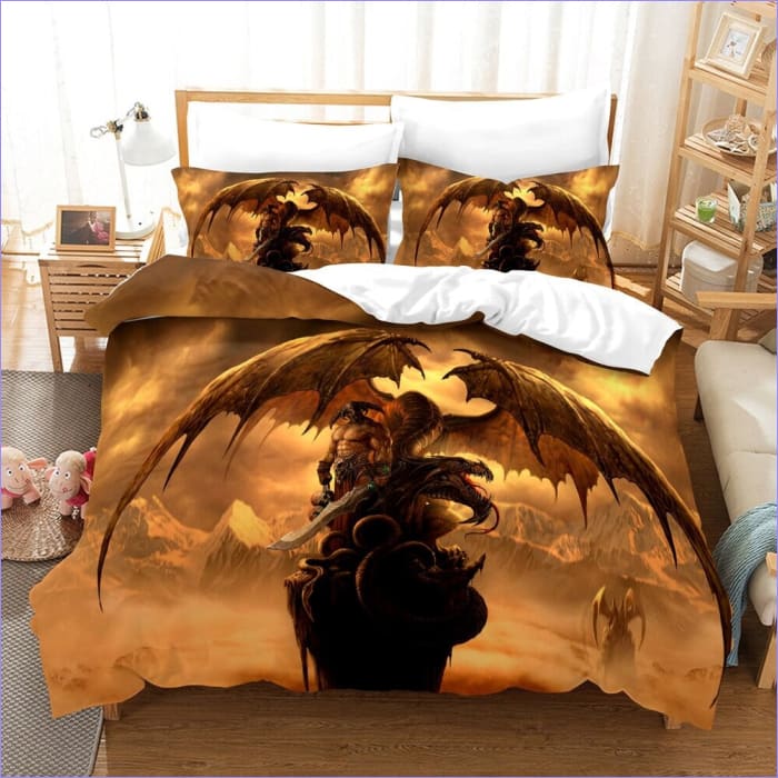 Housse de Couette Dragon & Guerrier