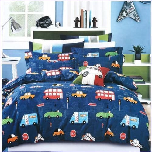 Housse de Couette Enfant Petites Voitures