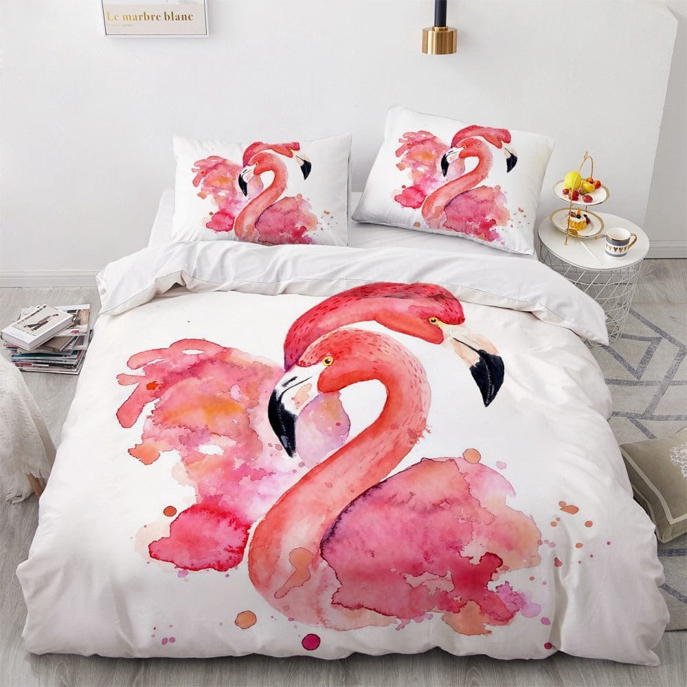 Housse de Couette Flamant Rose 200x200