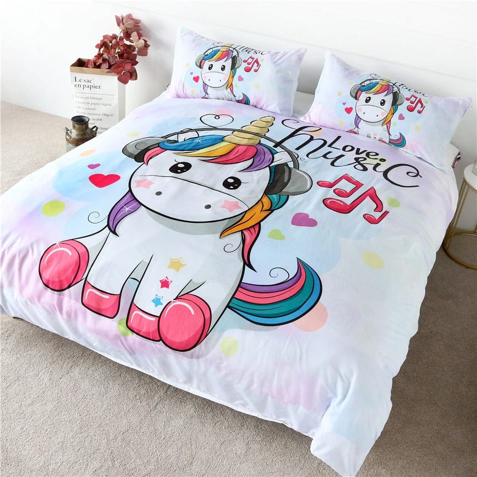 Housse de Couette Licorne 1 Personne